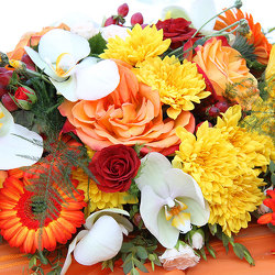 Designer's Choice Thanksgiving Centerpiece from Arjuna Florist in Brockport, NY