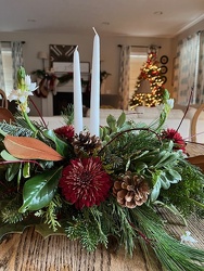 Christmas Centerpice Design Class from Arjuna Florist in Brockport, NY