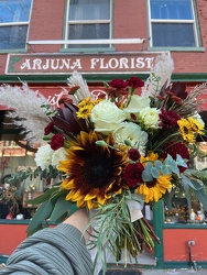 Moody Boho Bridal Bouquet from Arjuna Florist in Brockport, NY