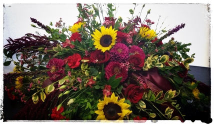 Arjuna's Custom Casket Spray from Arjuna Florist in Brockport, NY