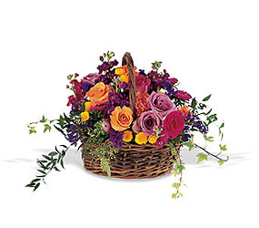 Garden Gathering Basket from Arjuna Florist in Brockport, NY